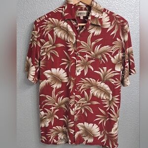 Campia Moda Maroon Hawaiian Shirt    Size M